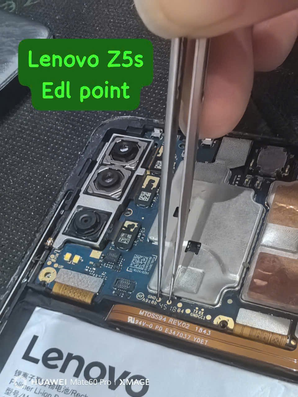 Lenovo Z5s Test Point / EDL Point